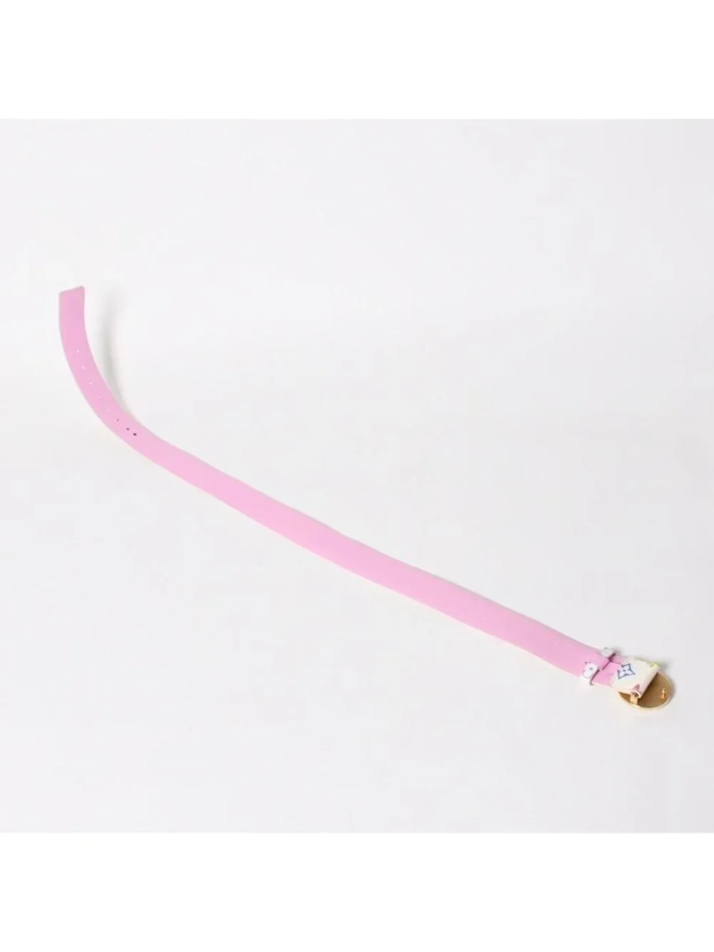 Louis Vuitton Ceinture Belt White Multicolor Gold